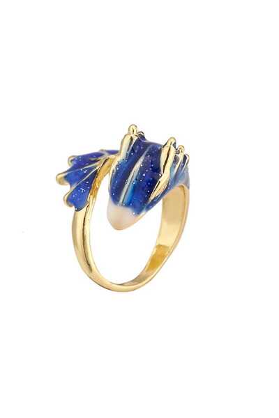 CARAVSTORE Blue Dragon Adjustable Ring