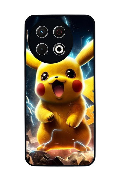 TECNO Spark 30 Pro Compatible Printed, Matte Black, Soft Silicone, Protective...