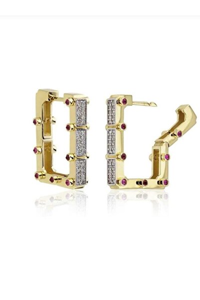 8atelier Steel Baguette Earrings