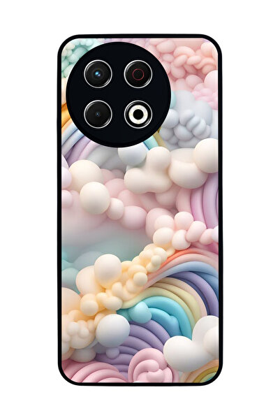 TECNO Spark 30 Pro Compatible Printed, Matte Black, Soft Silicone, Protective...