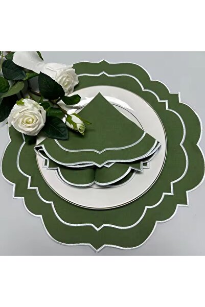 Diva Home 4-Person Service Supla Water Repellent and Stain-Resistant Fabric A...