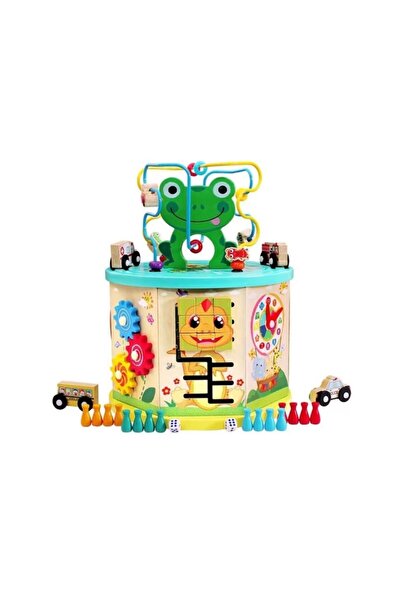 PlayFun Jucarie educativa cu activitati, broscuta cu masinute si joc de pescu...