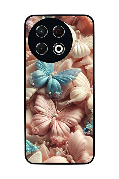 TECNO Spark 30 Pro Compatible Printed, Matte Black, Soft Silicone, Protective...