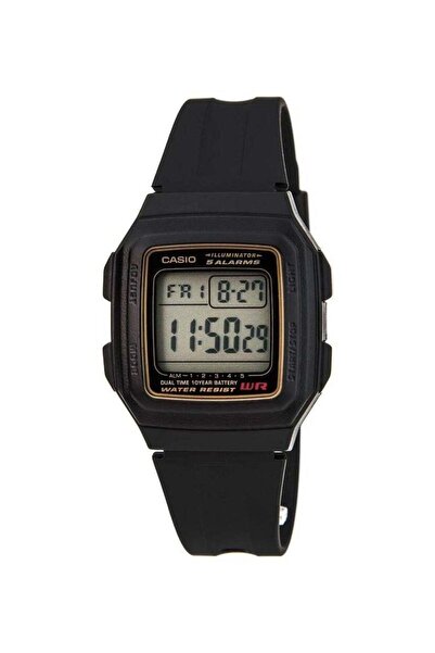 Casio Men's Function Alarm Digital Quartz Watch F201WA-9A - 34 mm - Black