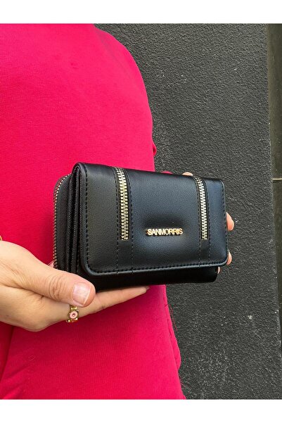 H&D COLLECTİON Women's Wallet Black Very Stylish and Useful