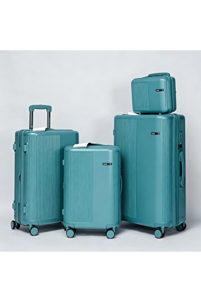 Flieger Luggage 4PCS Luggage set PC Material Anti-Scratch Business Carry-on w...