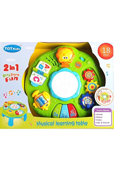 PlayFun Masuta interactiva Musical Learning Table, diverse activitati, verde,...