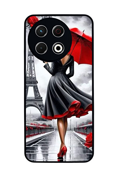 TECNO Spark 30 Pro Compatible Printed, Matte Black, Soft Silicone, Protective...