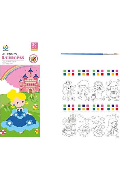 PlayFun Carte Pictură Acuarele 20 Pagini – Jucarie Copii Cadou Ideal