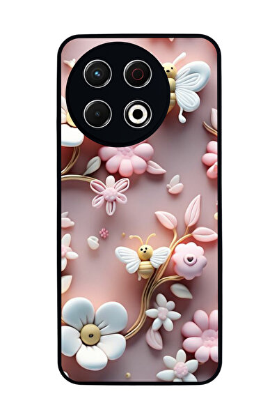 TECNO Spark 30 Pro Compatible Printed, Matte Black, Soft Silicone, Protective...