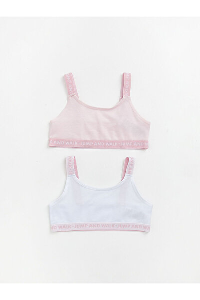 LC Waikiki Vizyon New Season Summer Printed Girls' Bustier 2-Piece Set