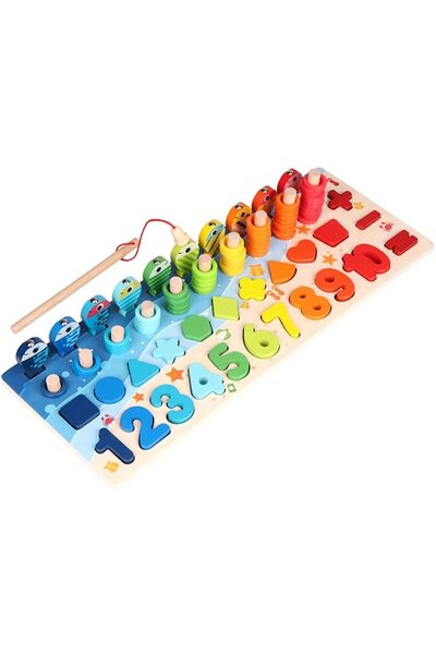 PlayFun Joc matematic din lemn pentru copii