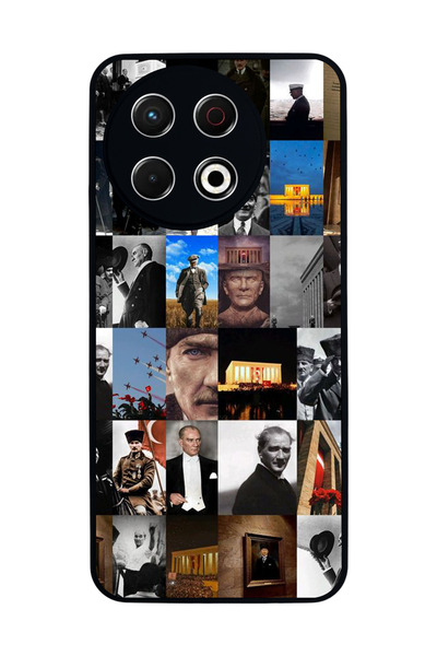 TECNO Spark 30 Pro Compatible Printed, Matte Black, Soft Silicone, Protective...