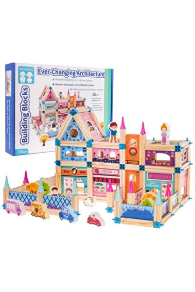 PlayFun Casa printesei din lemn pentru copii