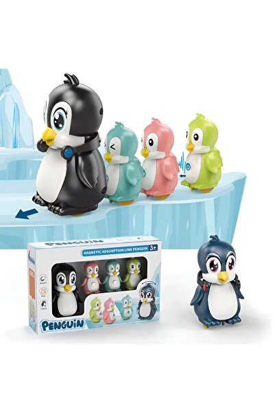 PlayFun Set 4 Pinguini Electrici cu Lumini