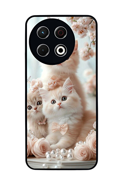 TECNO Spark 30 Pro Compatible Printed, Matte Black, Soft Silicone, Protective...