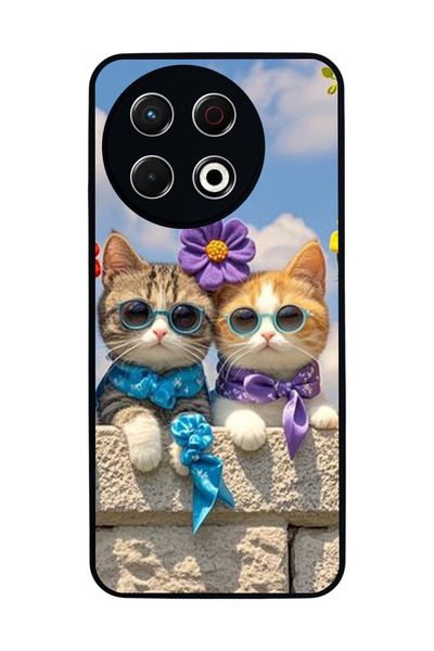 TECNO Spark 30 Pro Compatible Printed, Matte Black, Soft Silicone, Protective...