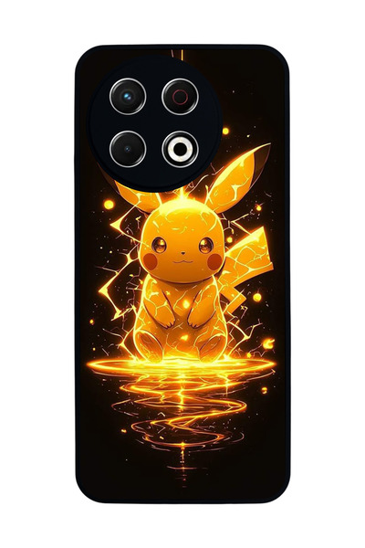 TECNO Spark 30 Pro Compatible Printed, Matte Black, Soft Silicone, Protective...