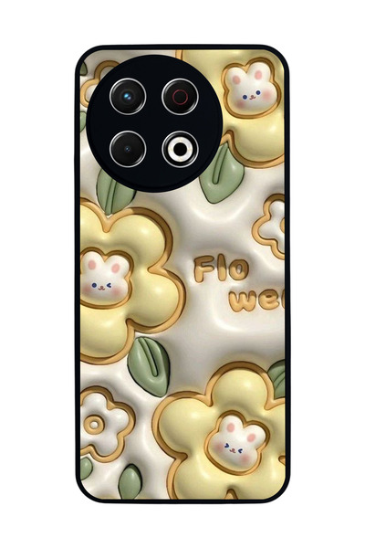 TECNO Spark 30 Pro Compatible Printed, Matte Black, Soft Silicone, Protective...