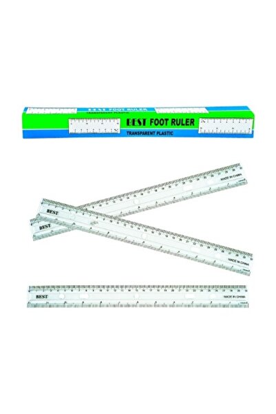 PlayFun Riglă Transparentă 30 cm