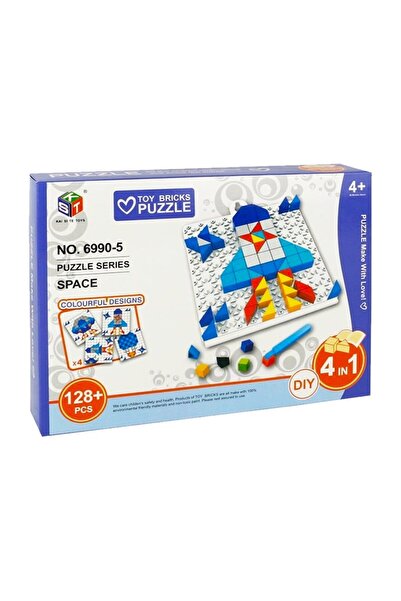PlayFun Joc mozaic 4 in 1 cu 128 piese