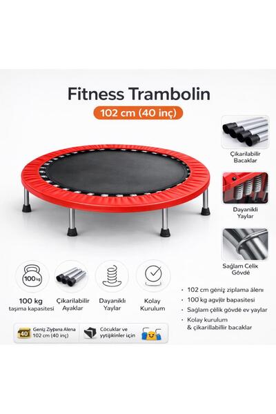 ATLT ATLANTİS 102 CM TRAMBOLİN 100 KG TAŞIMA KAPASİTELİ ÇOCUKLAR VE YETİŞKİNL...