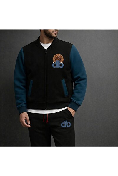 HerTarzınTrendi New Season Premium'Db' Printed Zippered College Jacket - 3 Th...