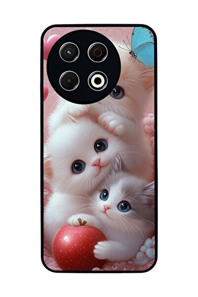 TECNO Spark 30 Pro Compatible Printed, Matte Black, Soft Silicone, Protective...