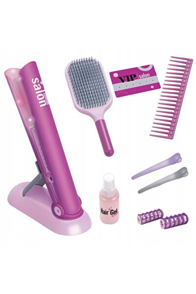 PlayFun Set Salon Frumusețe cu Ondulator Electric și Lumini