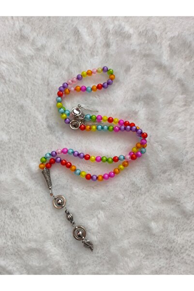 KORKMAZ AKSESUAR 5'li 99luk Hediyelik Renkli Namaz Tesbihi 5li Set