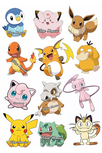 telaşe memuru Pokemon Pasta Süsü - Yenilebilir Pasta Resmi ve Baskısı - Yenil...