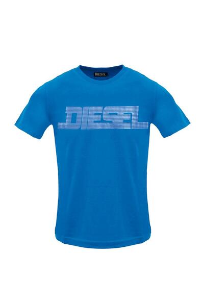 Diesel Men's short-sleeved T-shirt, Breathable material, logo, modern casual ...