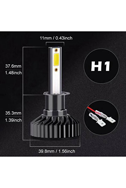 ProDrivers Set of 2 X H1 Led Bulbs, model H1, Prodrivers,Infintary,COB, F2,65...