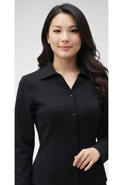 KANİKEY Kadın Slim Fit Kışlık Pamuklu Gömlek -GMLK001-SF