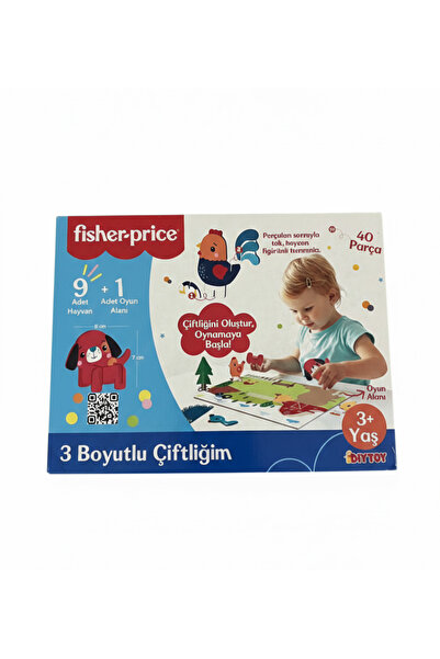 Diytoy 3 Boyutlu 9 Hayvanlı 1 Oyun Alanlı 40 Parça Çiftliğim