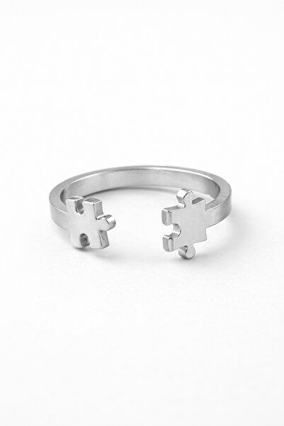 Sortie Aksesuar خاتم من الفولاذ المقاوم للصدأ قابل للتعديل مع شكل بازل