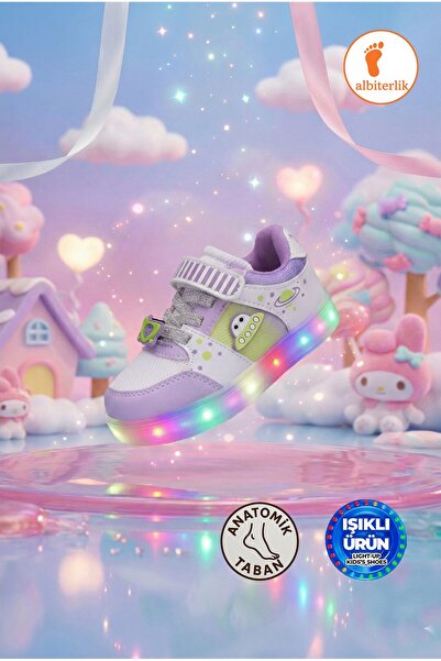 AlbiShoes Girl's Baby Summer Lightweight Comfortable Soft Sole Velcro Lighted...