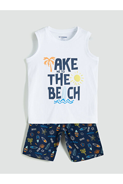 LC Waikiki Σετ πιτζάμες με στάμπα για αγόρια νέας σεζόν - S5HM61Z1