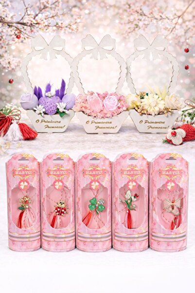 OEM Set of 3 Handmade Martisors made of natural scented soy wax + 10 classic ...