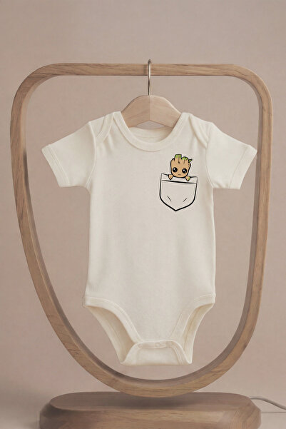 LilJoy بدلة أطفال مطبوعة من القطن العضوي بنسبة 100% بأكمام قصيرة