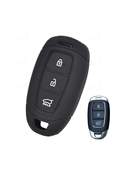 Alazpay For Hyundai Accent Elantra Kona I10 I30 Ix35 Santa Fe Silicone Key Ca...