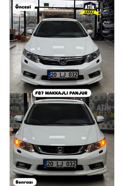 OEM HONDA CİVİC FB7 MAKKAJLI PANJUR 2012 -2016 + KROM LOĞO