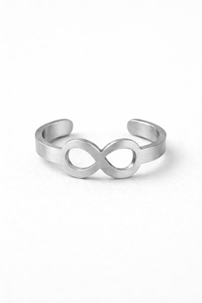 Sortie Aksesuar خاتم من الفولاذ المقاوم للصدأ قابل للتعديل مع شكل لانهائي