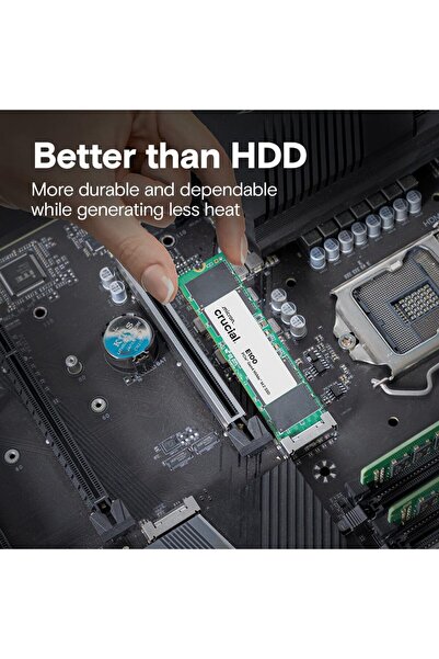 Crucial محرك أقراص الحالة الصلبة E100 سعة 1 تيرابايت PCIe 4.0 Gen 4 2280 M.2