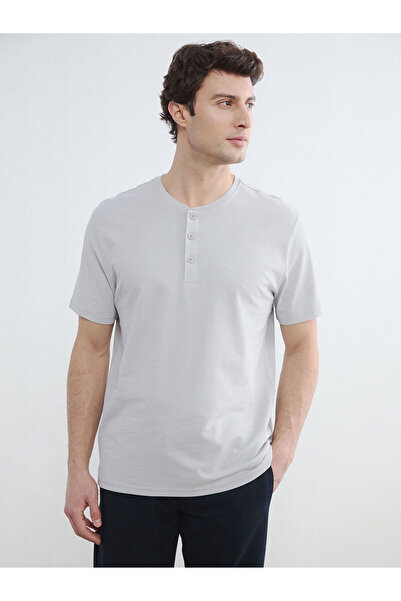 LC Waikiki Peak New Season Crew Neck Short Sleeve Men's Pajama Top