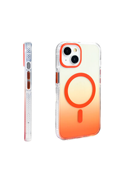 Paladyum Case Transparent Color Gradient Orange Taurus Cover Compatible with ...