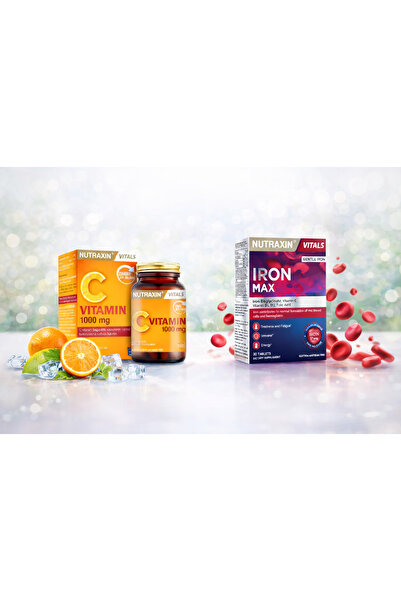 Nutraxin C Vitamin 1000 Mg 30 Tablet +Nutraxin Iron Max 17 Mg 30 Tablet