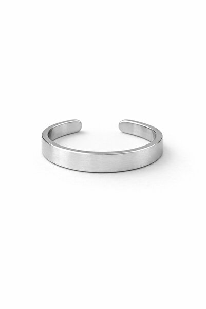 Sortie Aksesuar Single Bar Wedding Ring Figured Stainless Steel Adjustable Si...
