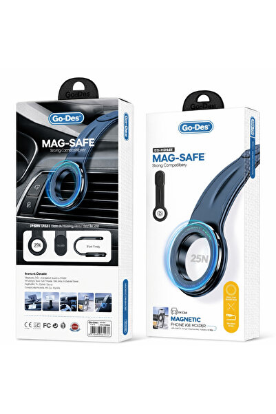 M01 Go-Des GD-HD988 MagSafe Magnetic Car Phone Holder, 25N Strong Hold, for A...
