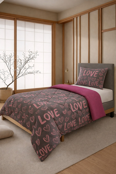 sternen glanz New Velmira Cotton Patterned Double-Sided Wellsoft Single Quilt...